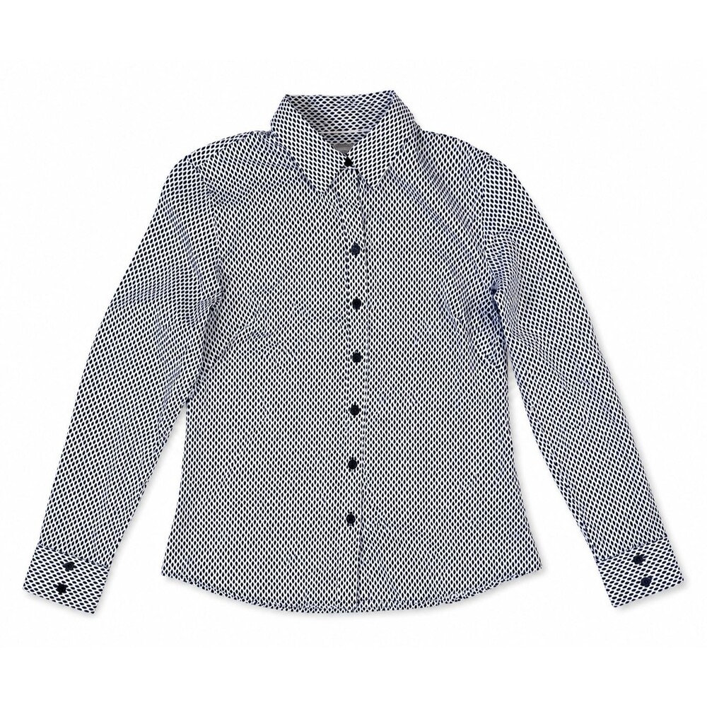 Banana Republic Non Iron Button Up Shirt Women Sz 10P Petite White Black 1455H5